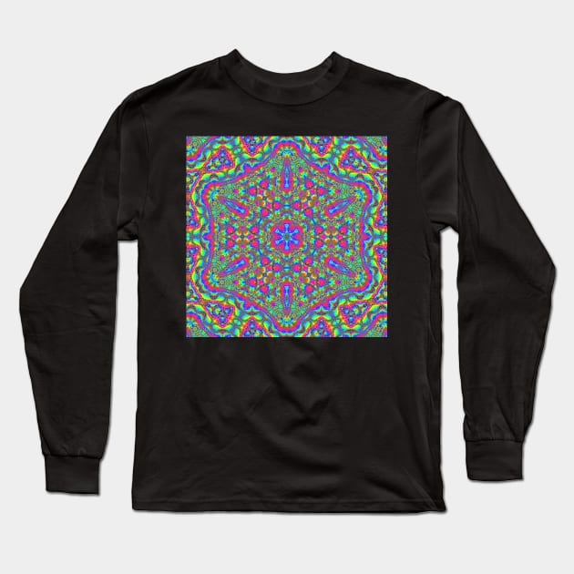 Psychedelic Designs Long Sleeve T-Shirt by sarcasticsym
